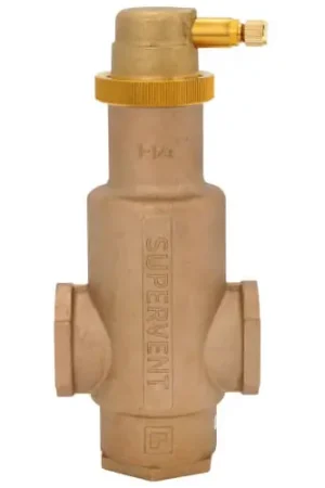 Resideo PV125 1-1/4 Inch NPT SuperVent Air Eliminator for Hydronic Heating Systems Super Sale