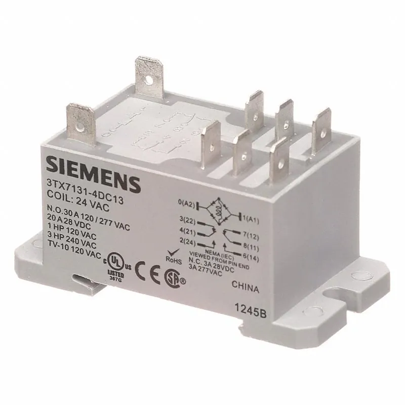 Reduced Price Siemens 3TX7131-4DC13 24V DPDT 30A Panel Mount Relay