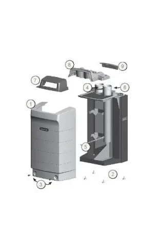 Weil McLain 383-500-772 Flue Kit for Ultra 230-299 Kit-S Flue Adpt Ur 230-399 In Demand