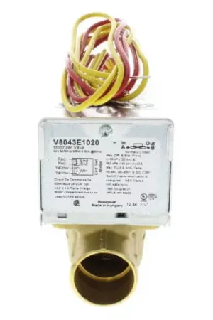 Resideo V8043E1020 1 Inch Sweat Zone Valve 24V N/C 3.5CV with End Switch Top Pick
