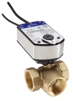 Johnson Controls VG1841DP+938GGC Three-Way Ball Valve with Electric Actuator New Release
