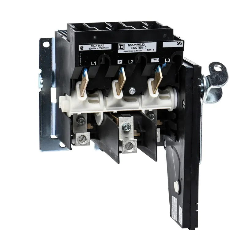 Square D 9422ATEN101 Switch Non-Fusable Mechanical Handle 100A 600VAC New Release