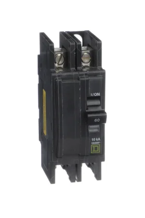 Square D QOUQ260 Miniature Circuit Breaker 2-Pole 60 Amp 120/240 Volt Last Chance