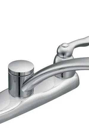 MOEN 7907 Chrome Two-Handle Kitchen Faucet 7907 Super Sale