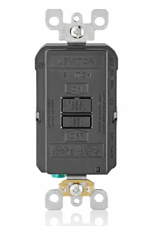 Leviton GFRBF-XE Self-Test Blank Face GFCI 20A 125V Feed-Through Black Latest