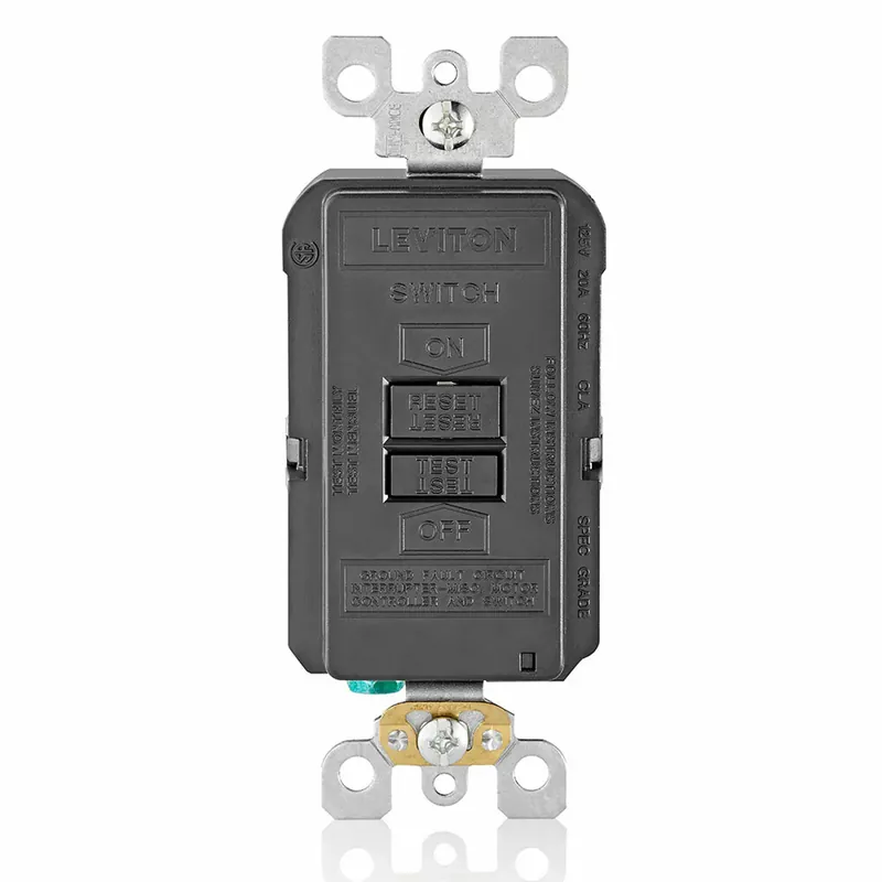 Leviton GFRBF-XE Self-Test Blank Face GFCI 20A 125V Feed-Through Black Latest