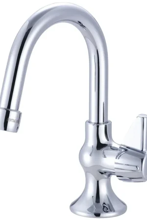 Special Discount Central Brass 0281-AC Canopy Handle Gooseneck Rigid Spout 4-5/16 Polished Chrome