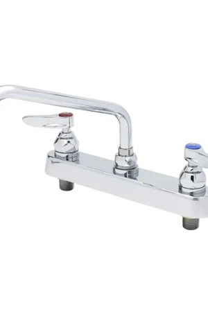 Brand New T&S Brass B-1121 Workboard Commercial Faucet Chrome 1.8 gpm 8 in Centers
