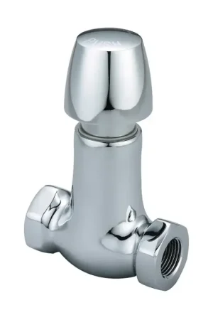 Best Price Central Brass 0336-N2-1/2 Polished Chrome Cast Brass Slow-Close Straight Stop Valve, 1/2-4, FNPS
