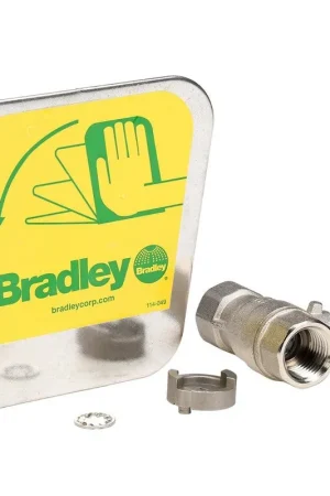 Place Order Bradley S30-070 Stainless Handle with 1/2 in. Ball Valve for Eyewash Units
