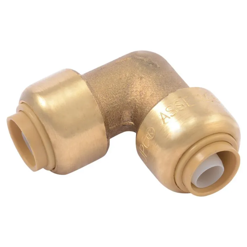 SharkBite U246LF 3/8 Inch Push Brass Standard Radius 90 Degree Elbow Premium