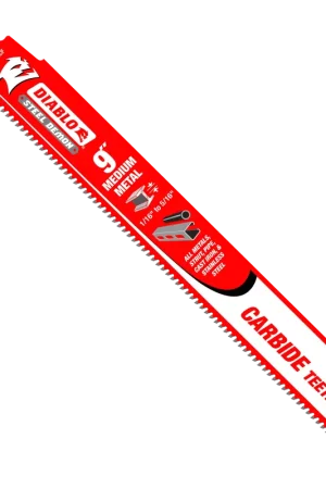Affordable Diablo DS0910CF10 9 Inch Carbide Medium Metal Cutting Reciprocating Blade 10PK