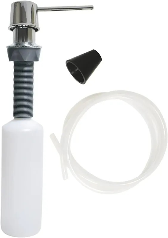 Crafted Danco 10037 Soap Dispenser with Straight Nozzle, 1 Pack, Chrome