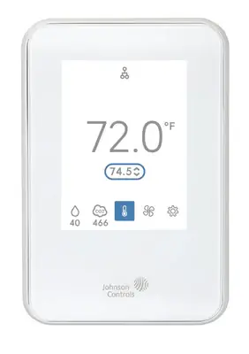 Today Only Johnson Controls NSB8BHN340-0 TEMP/HUM WHITE SNSRw/UserInter