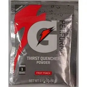 Gatorade 33808 Instant Powder Fruit Punch 2.12 Oz Pack Price Drop