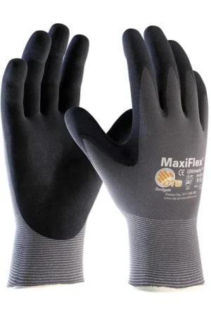 PIP 34-874/XS MaxiFlex Ultimate Nitrile Coated Micro-Foam Grip Gloves X-Small Black/Gray Same Day Shipping