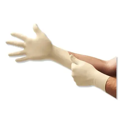 Must Have Ansell MF-300-M Diamond Grip Latex Powder-Free Disposable Gloves 6.3 mil Palm/7.9 mil Finger