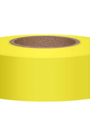 Presco TXY Yellow Flagging Tape 1-3/16 x 300 Feet - Case of 144 Fast Shipping