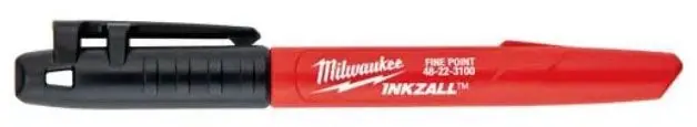Exclusive Offer Milwaukee 48-22-3100 INKZALL Black Fine Point Marker