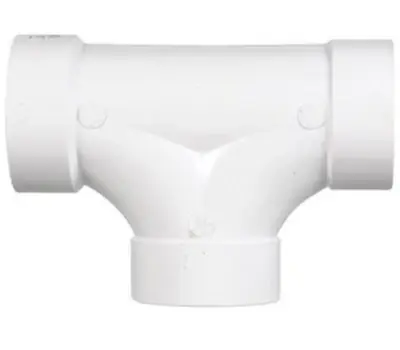Napco P1006 6 Inch Hub x Hub x Hub PVC 2-Way Cleanout Tee Super Sale