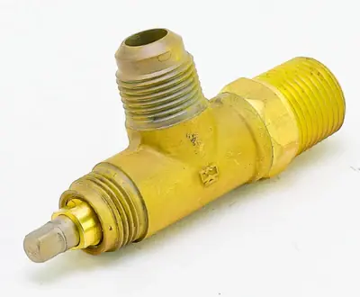 Mueller A13220 Brass Angle Valve 1/2 Inch MPT x 1/2 Inch Flare Receiver Type Backseating Don't Miss Out