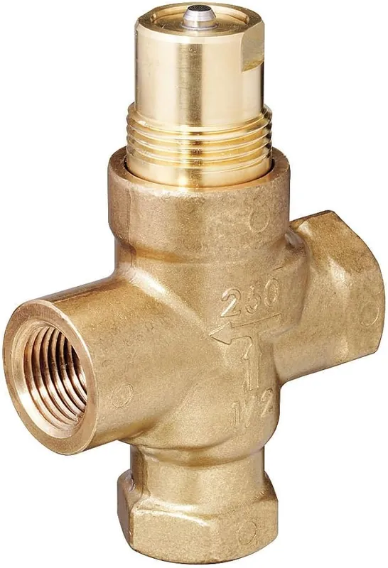 Siemens 599-02069 Powermite 599 MT Series Three-Way Globe Valve Brass 1/2 inch NPT Save Now