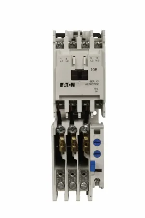 Eaton AE16DN0AC IEC Open 3 Pole Three Phase Starter D Frame 120V Coil 1 NO Aux Contact For Replacement Only Big Sale