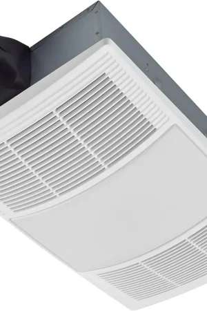 Broan-NuTone BHFLED110 PowerHeat Bathroom Exhaust Fan, Heater, and LED Light Combination, 110 CFM Clearance