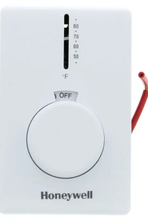 Hassle-Free Returns Honeywell Home T4398B1029 Electric Heat Thermostat w/ Thermometer & Position Off Switch Electric Heat Non-Programmable
