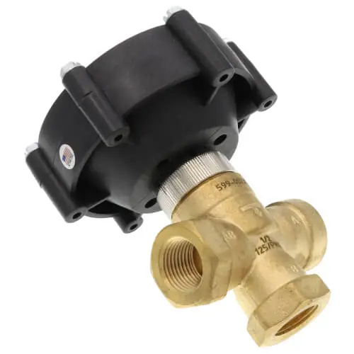 Latest KMC CONTROLS VCZ-4402BMBE Zone Control Valve Pneumatic Half Inch Three-Way with 8-13 PSI Actuator 2.5 Cv