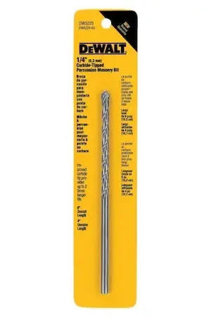 BLACK & DECKER DW5225 1/4 Inch x 6 Inch Premier Percussion Drill Bit Shop Now