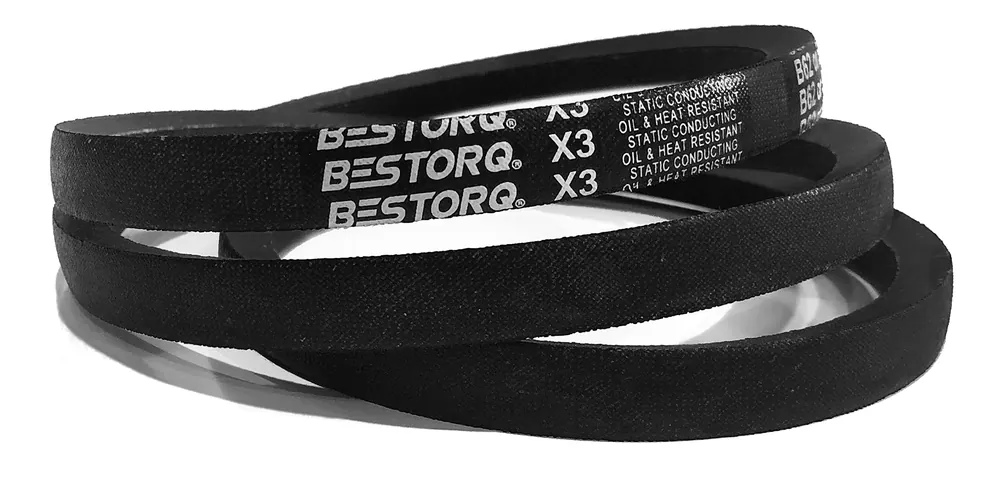 Popular BESTORQ A120 Classic Wrapped Rubber V-Belt Black 122 Inches Outside Circumference