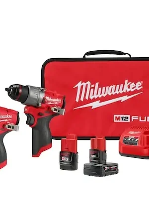 Top Pick Milwaukee 3497-22 M12 FUEL 2-Tool Combo Kit - Cordless Drill and Impact Driver