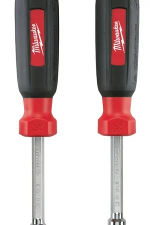 Brand New Milwaukee 48-22-2502 2-Piece SAE HollowCore Magnetic Nut Driver Set