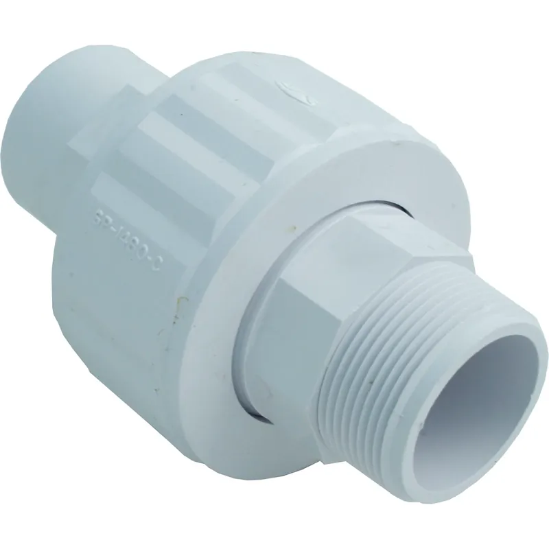 Today Only Hayward SP1482 Union 1 1/2 Inch Male Threaded Self-Aligning Union, White
