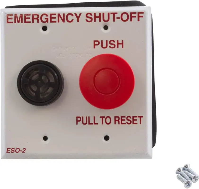 Trending Pentair ESO2 Double Gang Plate Shut-Off Switch with Alarm for ComPool Pool and Spa Control System