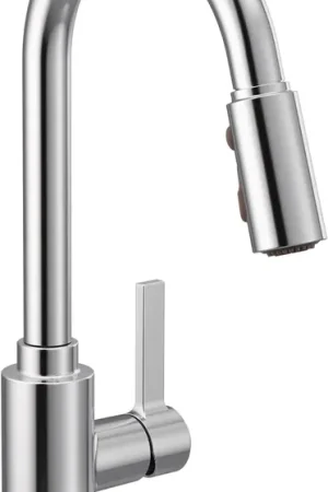 Hot Deal Moen 7882 Genta LX Chrome Single-Handle Pulldown Kitchen Faucet