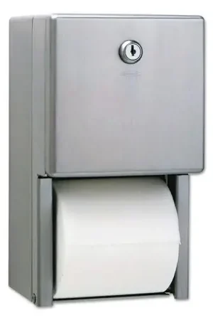 Bobrick 2888 Stainless Steel 2-Roll Tissue Dispenser 6 1-16 x 5 15-16 x 11 Luxury