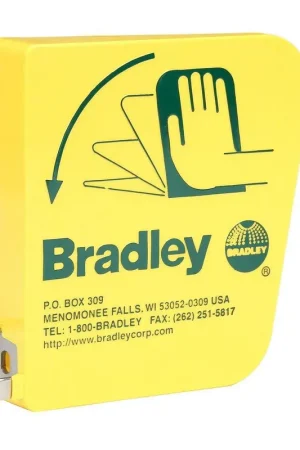 Bradley 128-135 Plastic Eyewash Handle Yellow for Bradley Eyewashes Free Returns