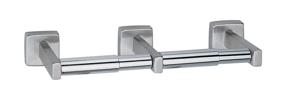 Special Discount Bobrick B-686 Stainless Steel Surface Mounted Double Roll Toilet Tissue Dispenser 12-1/2 Width x 2 Height