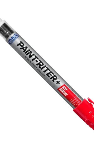 Markdown Markal 96962 Paint-Riter+ Oily Surface Liquid Paint Marker 1/8 in Bullet Tip Red (Pack of 12)