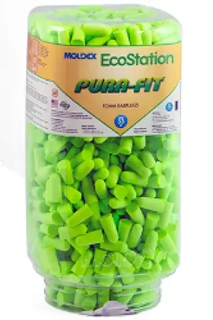 Professional Grade EcoStation 6706 Moldex Pura-Fit Refill Earplug Dispenser, 33 dB, Green, Polyurethane Foam