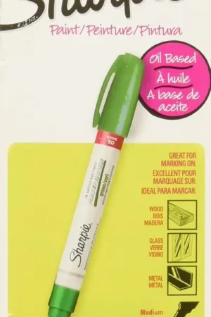Final Sale Sharpie 2107620 Oil-Based Paint Markers, Medium Tip, 12-Pack, Green