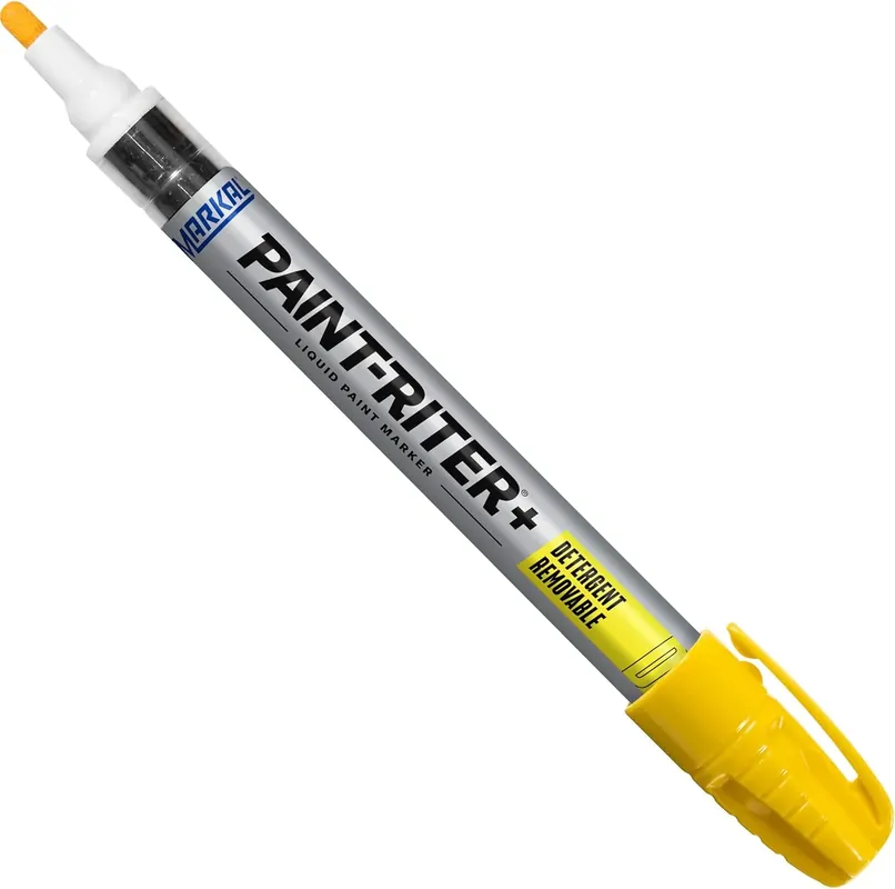 Markal 97011 Pro-Wash Removable Paint Markers Yellow Chisel Tip Crafted