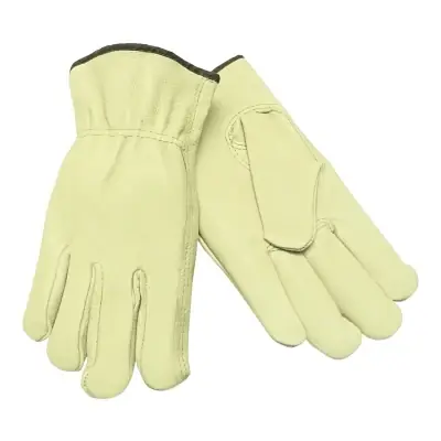 Affordable MCR Safety 3400S Pigskin Drivers Gloves Economy Grain Pigskin Small