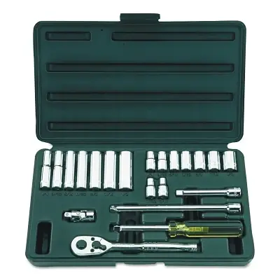 Today Only Stanley 85-388 21 Piece Socket Set 1/4 in