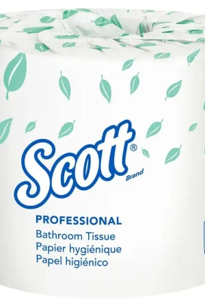 Scott 5102 3-3/4 x 4-1/10 in. 1-ply Bath Tissue in White Free Returns
