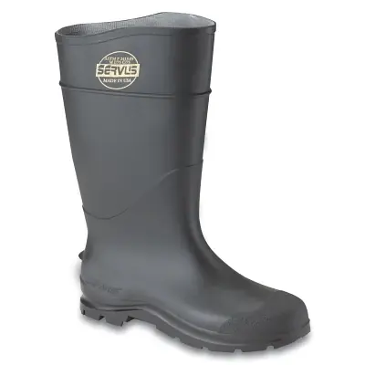 Clearance Servus 18822-050 CT Economy Knee Boots Plain Toe 16 Inches Black