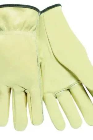 Brand New MCR Safety 3201XL General Purpose Gloves Driver Gunn Cut Standard Finger Straight Thumb Style XL Grain Cowhide Leather Palm