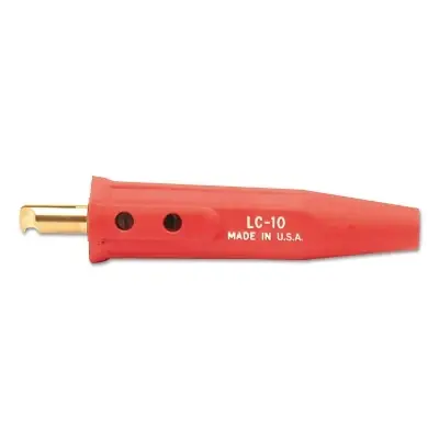 New Release Lenco 5044 Cable Connector Single Oval Thru Point Screw Connection Male 1/0 Thru 4/0 Capacity Red